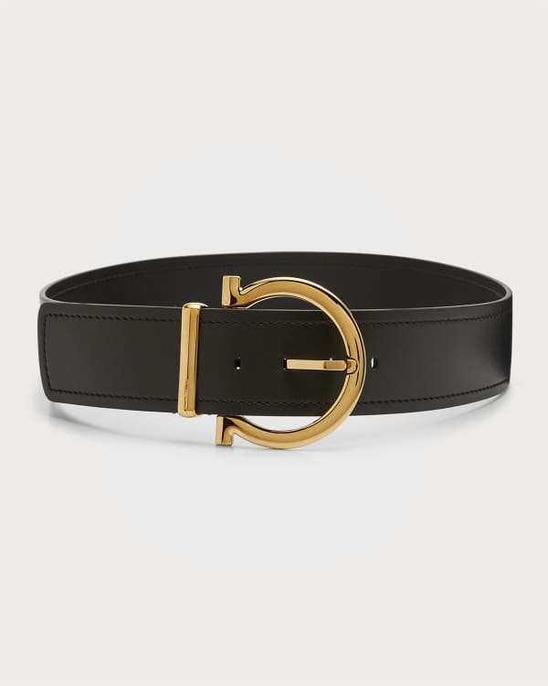ETRO logo-buckle reversible leather belt - Black