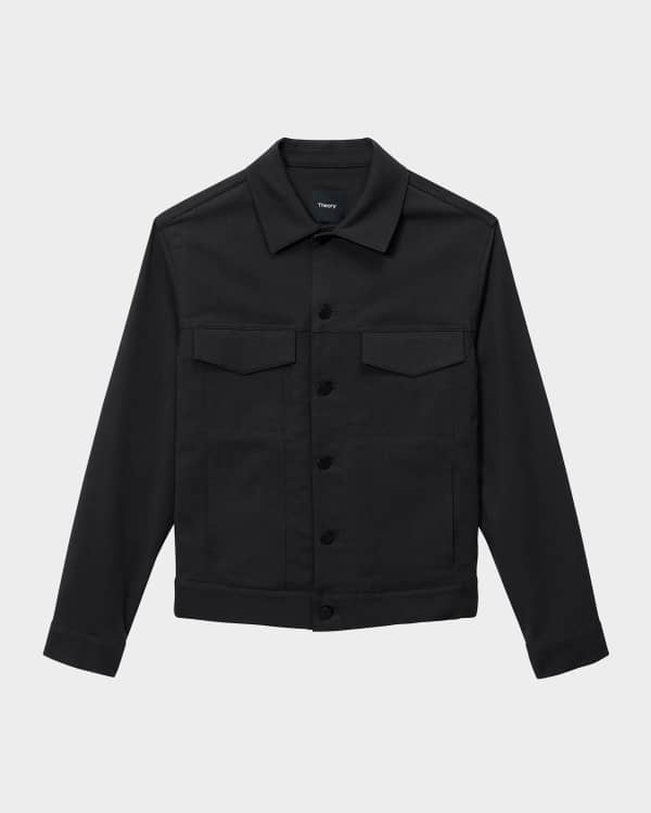 Theory Men's City Foundation Tech Bomber Jacket | Neiman Marcus