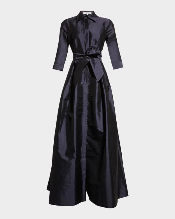 Tadashi Shoji Leary Draped One-Shoulder Gown | Neiman Marcus