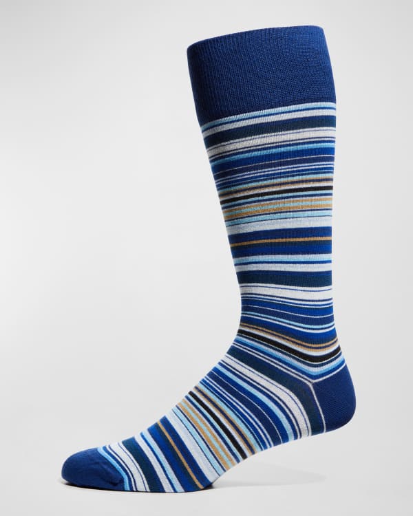 Paul Smith Men's Multi-Stripe Socks | Neiman Marcus
