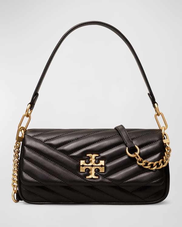 T Monogram Jacquard Zip Shoulder Bag