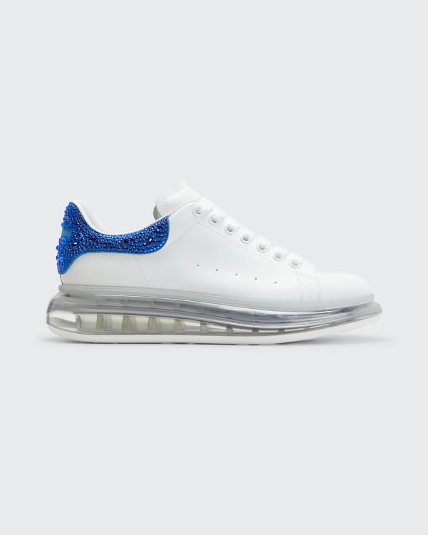 Alexander McQueen Women's Larry Low Top Leather Sneakers White