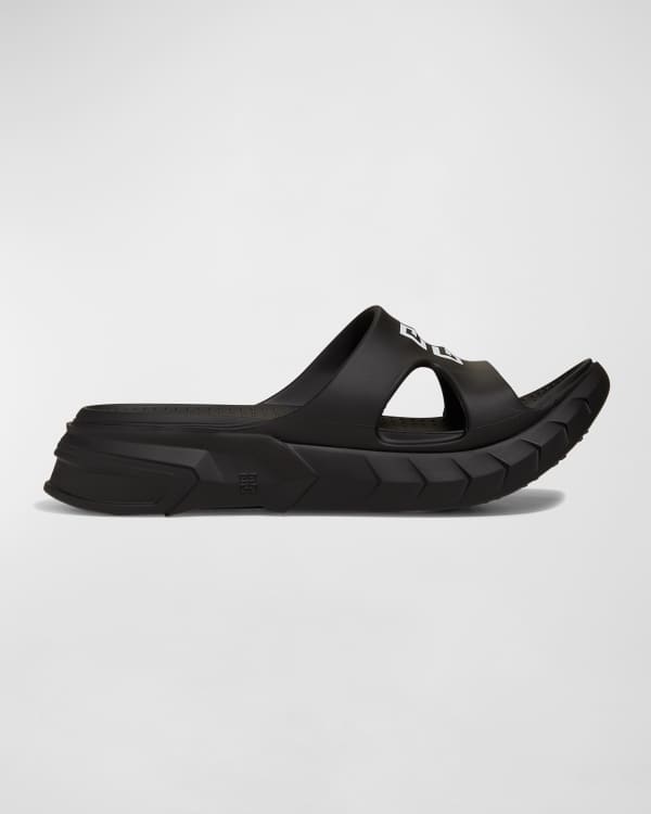 Givenchy women's mink online fur & rubber slides