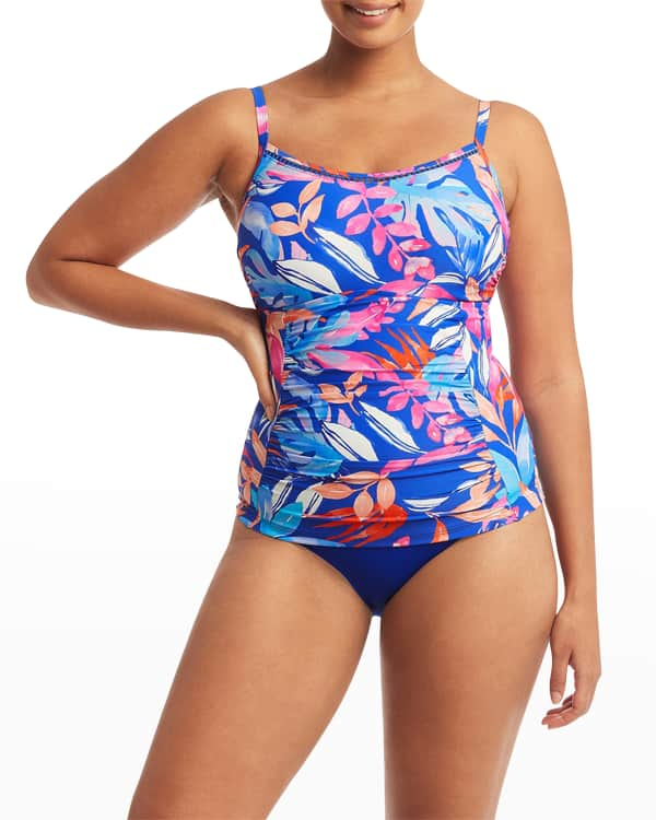 Seafolly Printed Singlet Tankini Top (DD Cup)