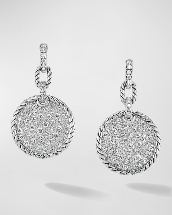 David Yurman Starburst Drop Earrings in 18k Gold with Diamonds