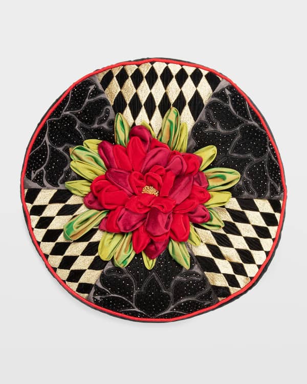 マッケンジーチャイルズ　大型スクエアクッション MacKenzie-Childs Amsterdam Square Pillow | Neiman Marcus