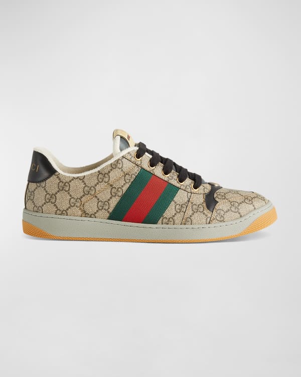 Gucci Men's Ace GG Crystal Canvas Sneakers | Neiman Marcus