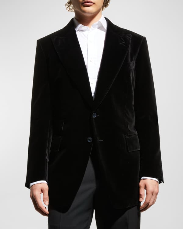 TOM FORD Men's Shelton Velvet Day Jacket | Neiman Marcus