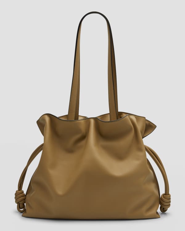 T Tote Anagram Leather Tote Bag in Brown - Loewe