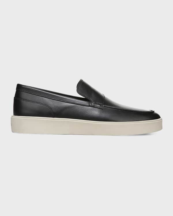 Vince Men's Fletcher 2 Woven Leather Slip-On Sneakers | Neiman Marcus