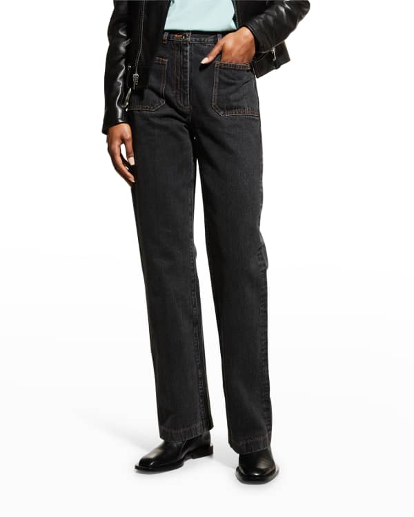 AGOLDE Harley Combo Straight Jeans Neiman Marcus