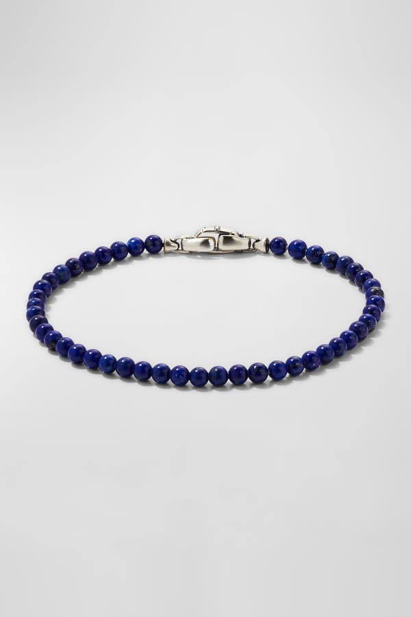 Tateossian Men's ClickClasp Beaded Bracelet Neiman Marcus