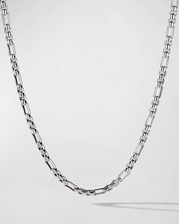 Konstantino Men's Sterling Silver Rectangle Link Chain Necklace ...