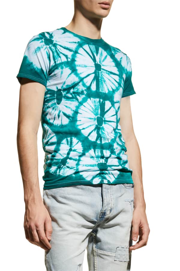 Versace Men's 70s Psych TieDye TShirt Neiman Marcus