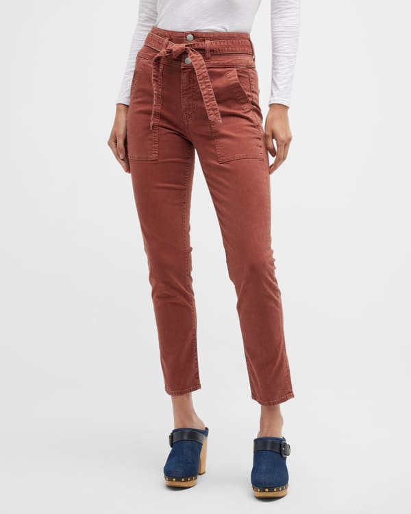 Risen Latte Wide Leg Tencel Cargo Pants main image 1