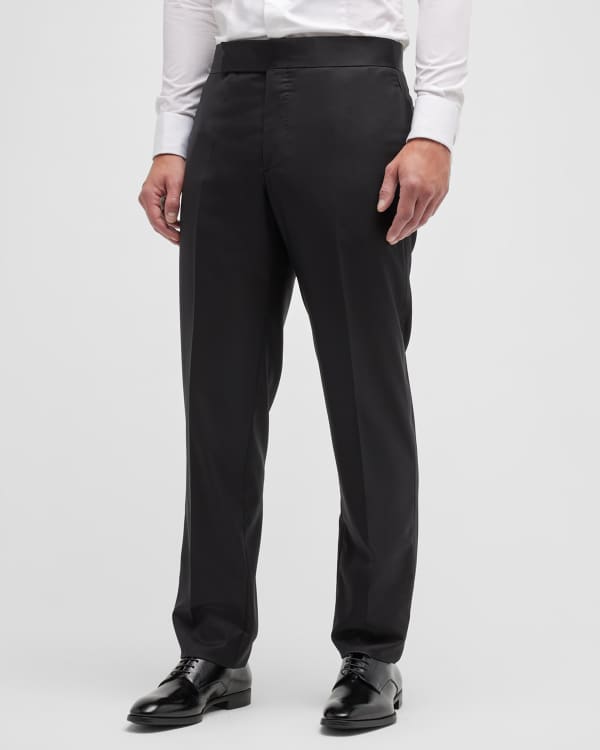 TOM FORD Men's O'Connor Wool Tuxedo Pants | Neiman Marcus