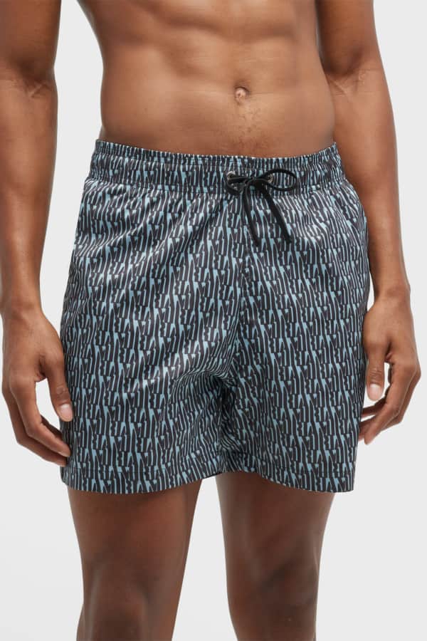 Orlebar Brown Men's Bulldog x Jacquard Print Swim Trunks Neiman Marcus