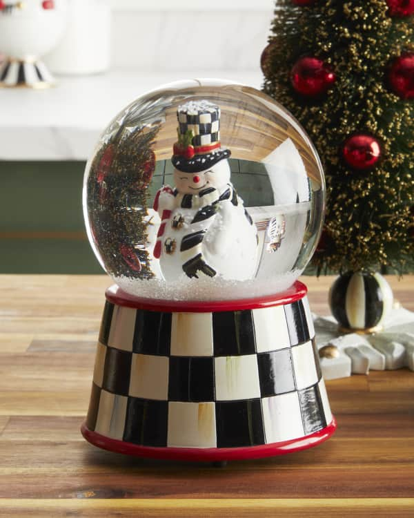 MacKenzie-Childs Nostalgia Snowman Cookie Jar