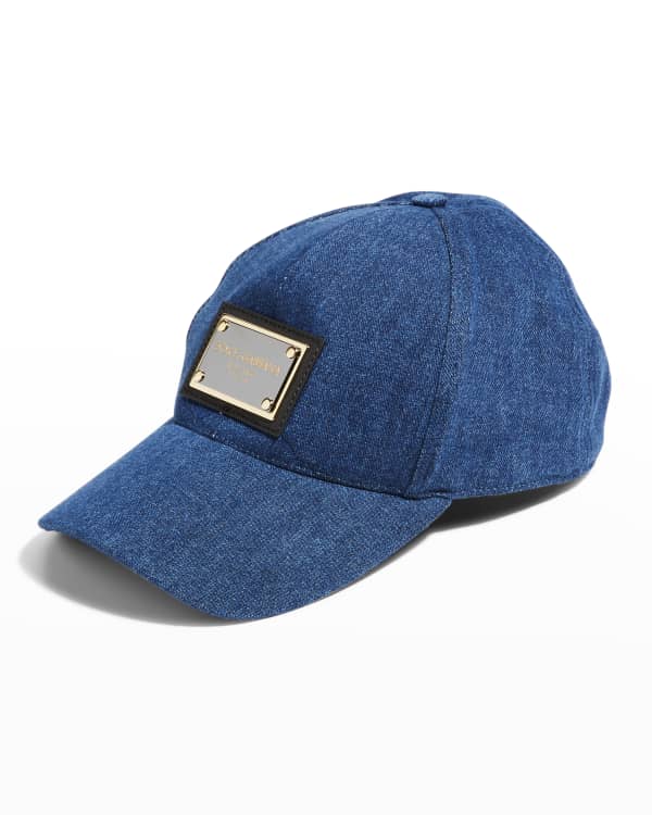 Dolce & Gabbana Blue Logo Embroidered Baseball Cap