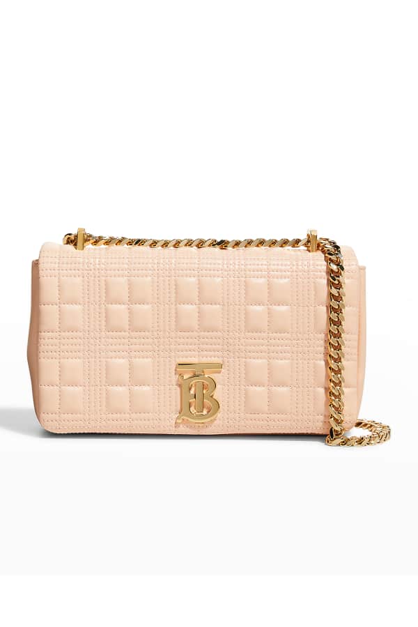 Burberry Lola Small Check Quilted Zip Crossbody Bag Neiman Marcus