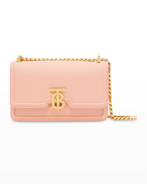 Burberry Women Pink Leather Small Tb Crossbody Bag main image 0
