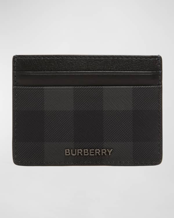 Burberry Men's Chase Check Money Clip Card Holder