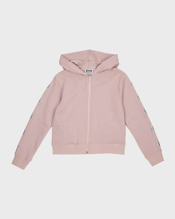 Off White Girl s Floral Logo Print Hoodie Size 4 12 Neiman Marcus