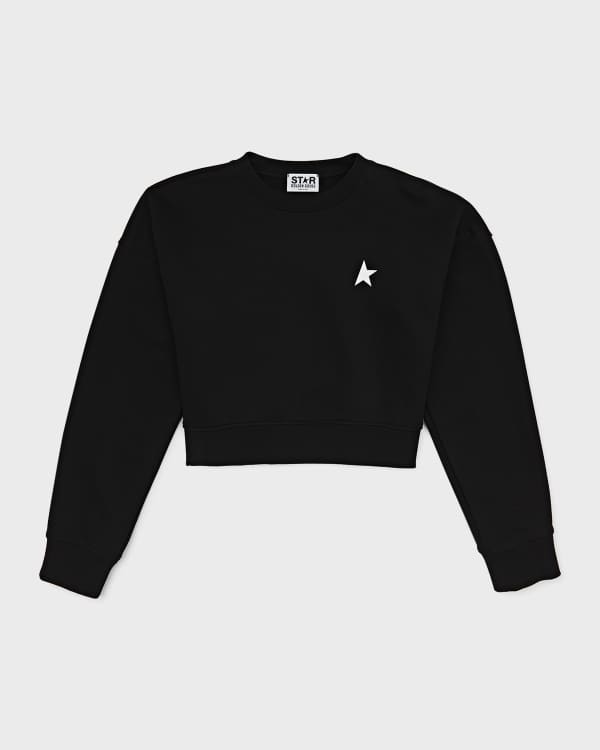 Star cropped sweatshirt best sale