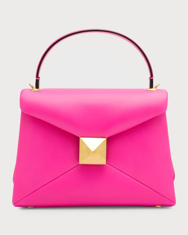 Valentino Garavani One Stud Medium Lambskin TopHandle Bag Neiman Marcus