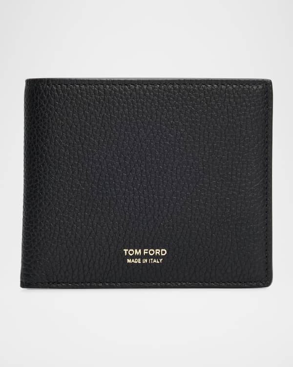 TOM FORD レザー メガネケース TOM FORD Men's T Line Croc-Effect Bifold Card Holder | Neiman Marcus