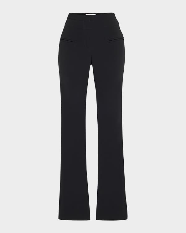 Ralph Lauren Collection Maryel Fringe-Trim Calf-Suede Pants
