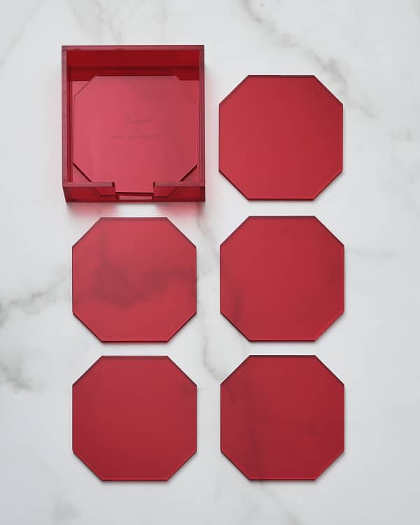 Sara Miller Frosted Pines Coasters, Set of 6 Neiman Marcus