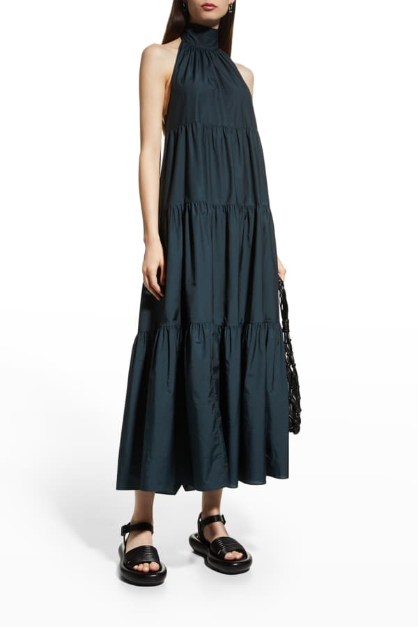 ZEYNEP ARCAY Cutout Halter Jersey Maxi Dress | Neiman Marcus