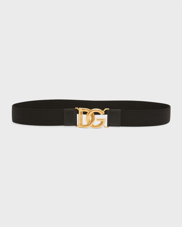 Dolce&Gabbana Interlocking DG Logo Patent Belt | Neiman Marcus