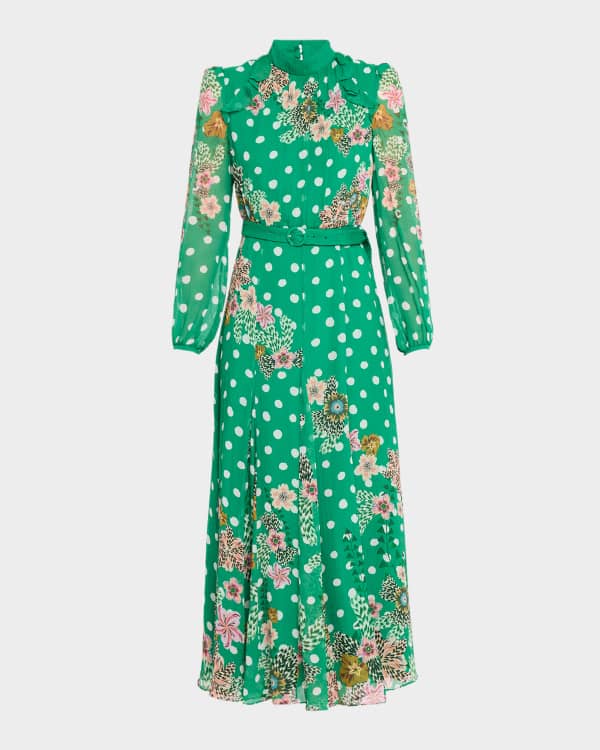 Saloni Camille Bows Tweed Mini Dress | Neiman Marcus
