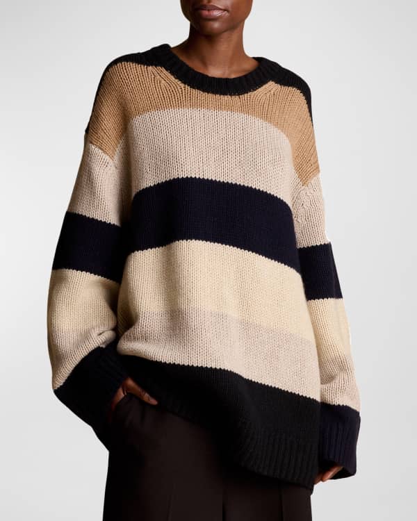Khaite Jade Striped Cashmere Sweater | Neiman Marcus