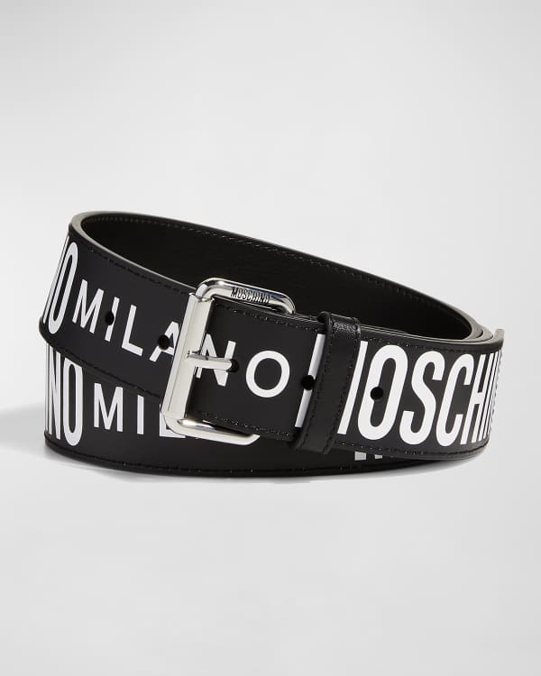 Off-White Men's Industrial Web Logo Belt, Yellow | Neiman Marcus