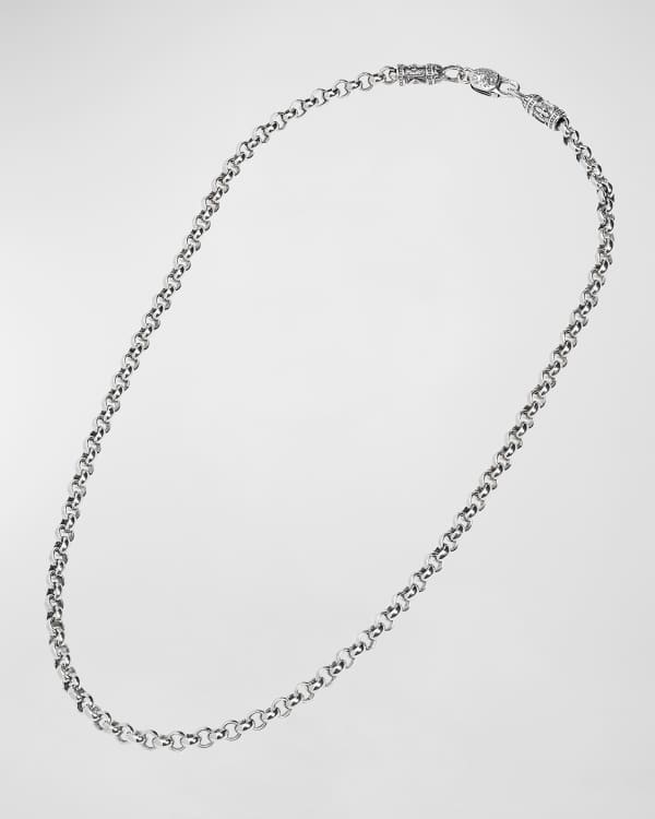Konstantino Men s Sterling Silver Cable Chain Necklace 18