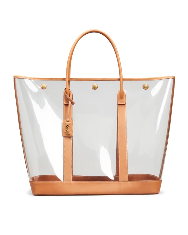 Cabas rive gauche linen handbag Saint Laurent Beige in Linen - 25714815