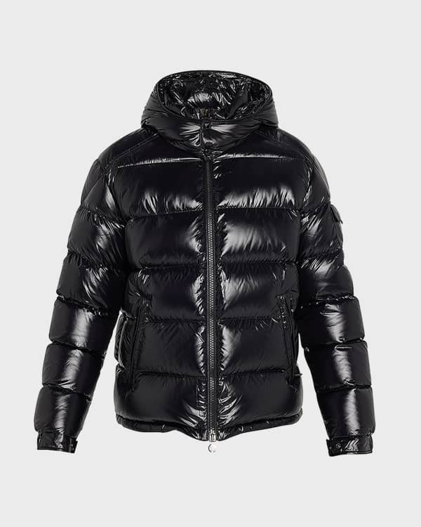 Moncler ecrins gloss down jacket black