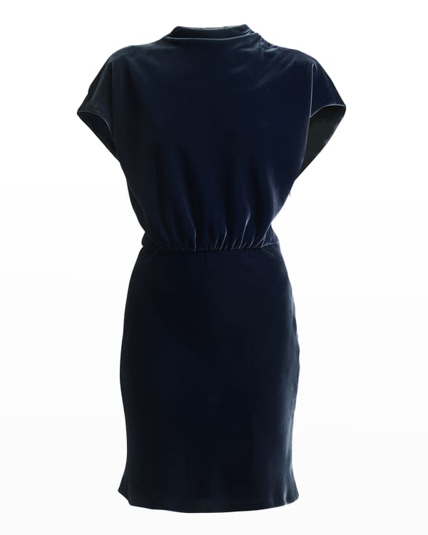 Whistles gold velvet dress 2025