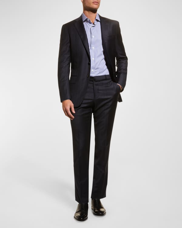 Brunello Cucinelli Men's Two-Piece Pied-de-Poule Super 120s Wool Suit ...