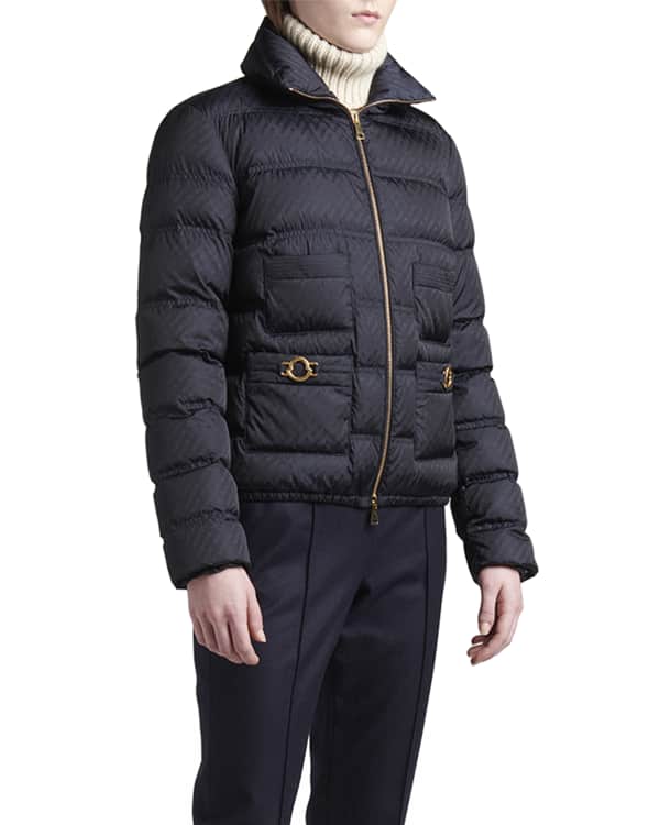 Moncler Daos Ribbed Puffer Jacket | Neiman Marcus