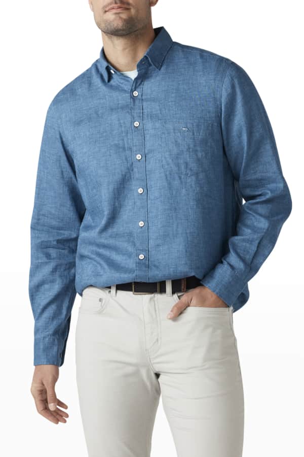 Rodd & Gunn Men's Kennels Lane DogPrint Sport Shirt Neiman Marcus