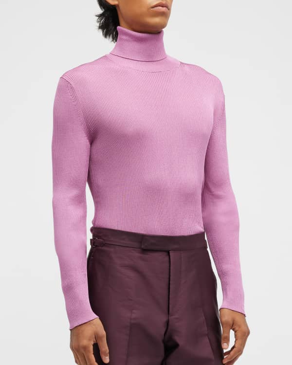 Kiton Men's CashmereSilk Turtleneck Sweater Neiman Marcus