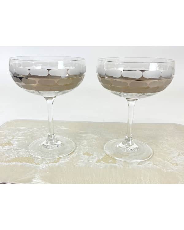 Neiman Marcus Gold Ball Champagne Flutes, Set of 4