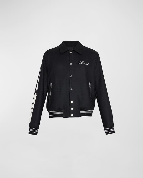 Amiri Men's Wool Vintage Patch Varsity Bomber Jacket