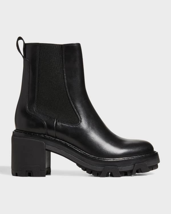 MICHAEL Michael Kors Elaine Suede Block Heel Booties Neiman Marcus