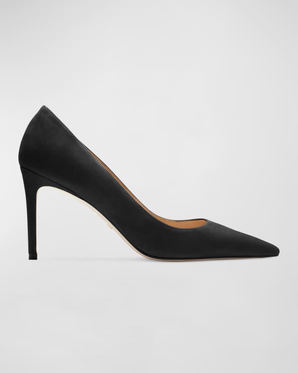 Stuart Weitzman Legend Leather Pointed Toe Pump Neiman Marcus