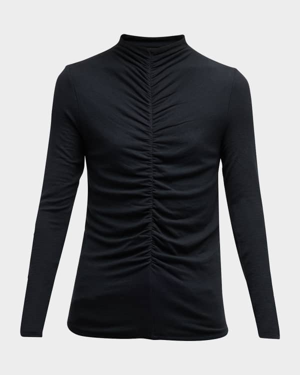 Alice + Olivia Delaina Long-Sleeve Turtleneck Top